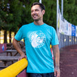 Tahiti Blue Badge T-Shirt - Portland Pickles Baseball
