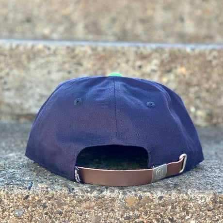 Official League Dillon At Bat Relaxed Leather Strapback - Portland Pickles Baseball