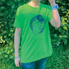 Neon Green Youth Badge T-Shirt - Portland Pickles Baseball