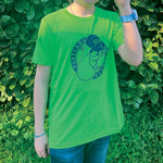 Neon Green Youth Badge T-Shirt - Portland Pickles Baseball