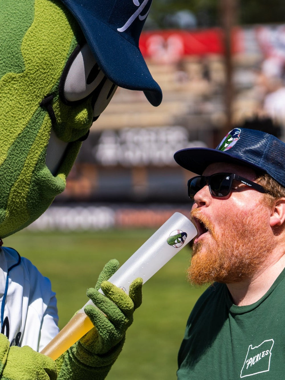 Official League Full Mesh Pickles Hat - Portland Pickles Baseball