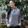 Portland Rosebuds Grey Hoodie - Portland Pickles Baseball