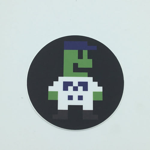 Pixel Dillon Sticker - Portland Pickles Baseball