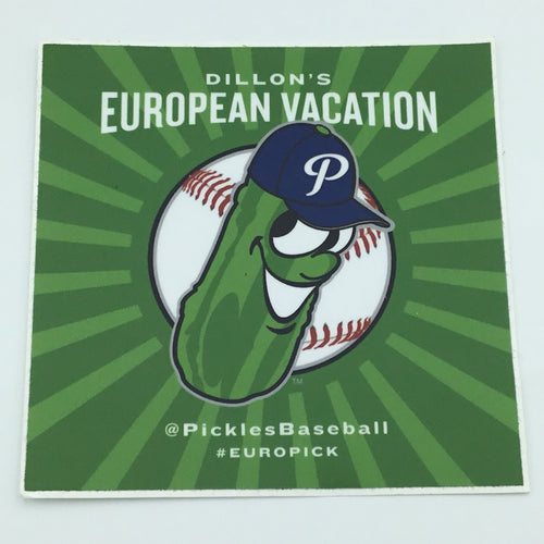 European Vacation Sticker - Portland Pickles Baseball