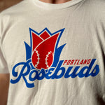 Portland Rosebuds White T-Shirt - Portland Pickles Baseball