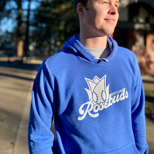 Portland Rosebuds Blue Hoodie - Portland Pickles Baseball