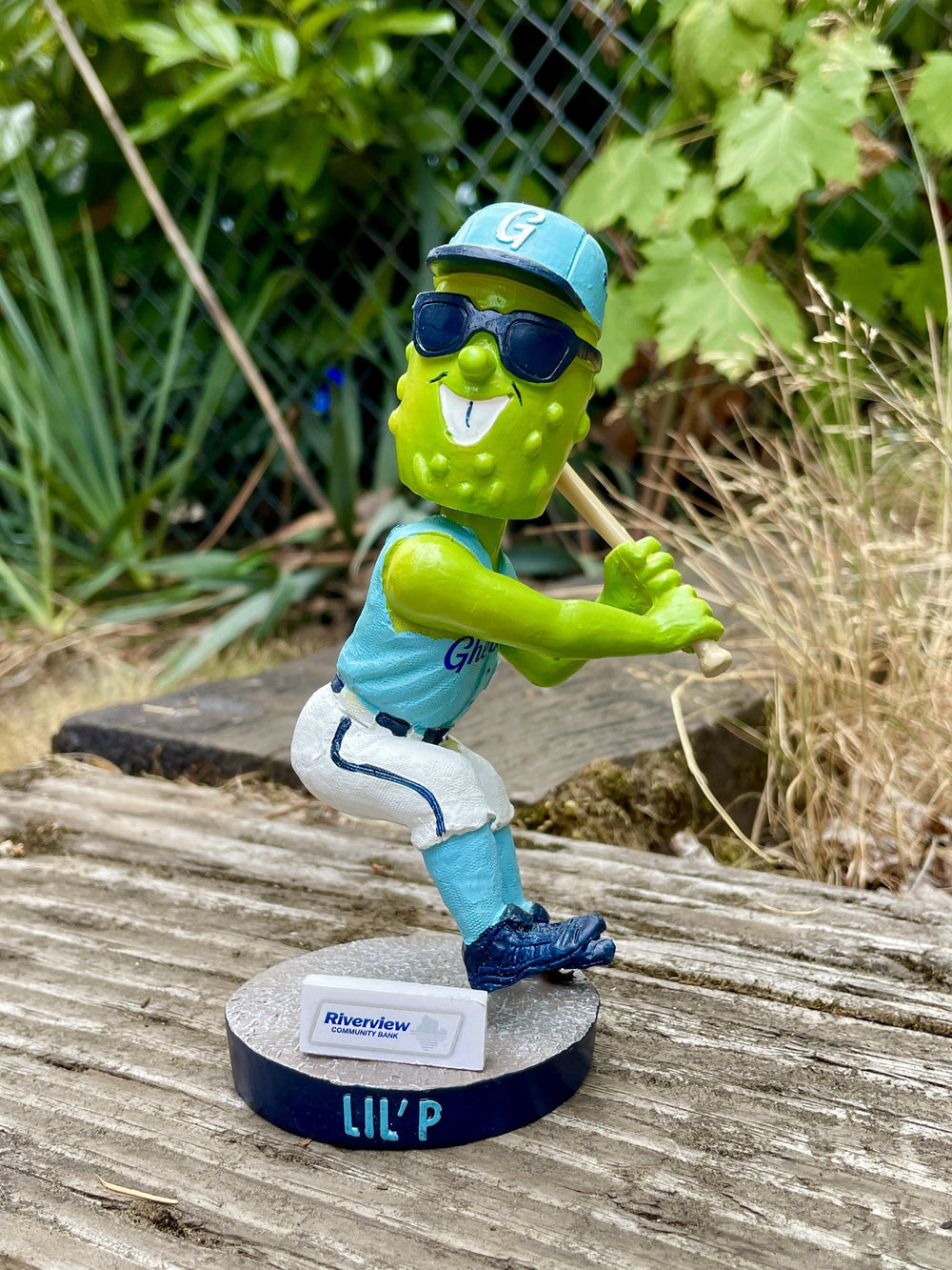 Gherkins Lil' P Bobblehead - Portland Pickles Baseball
