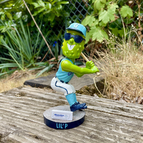 Gherkins Lil' P Bobblehead - Portland Pickles Baseball