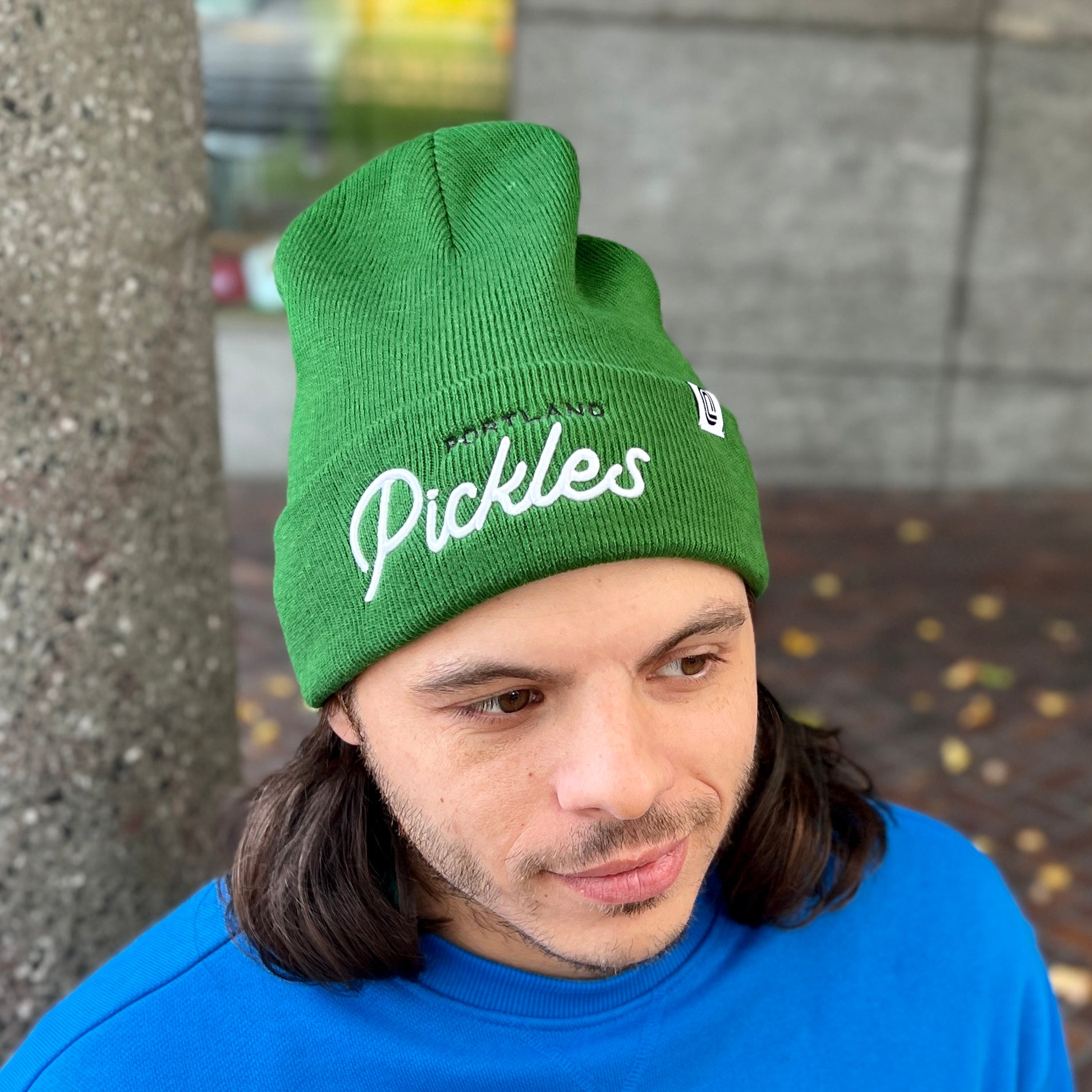 Official League Portland Pickles Script Forest Green Beanie