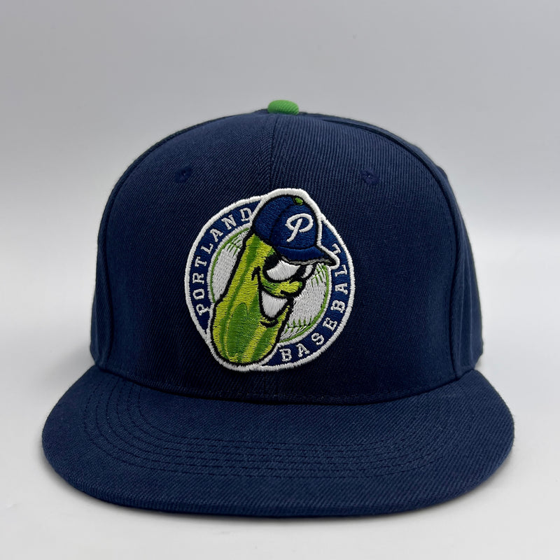 2023 Official League Pickles Two Tone Badge Fitted Hat - Portland Pickles Baseball