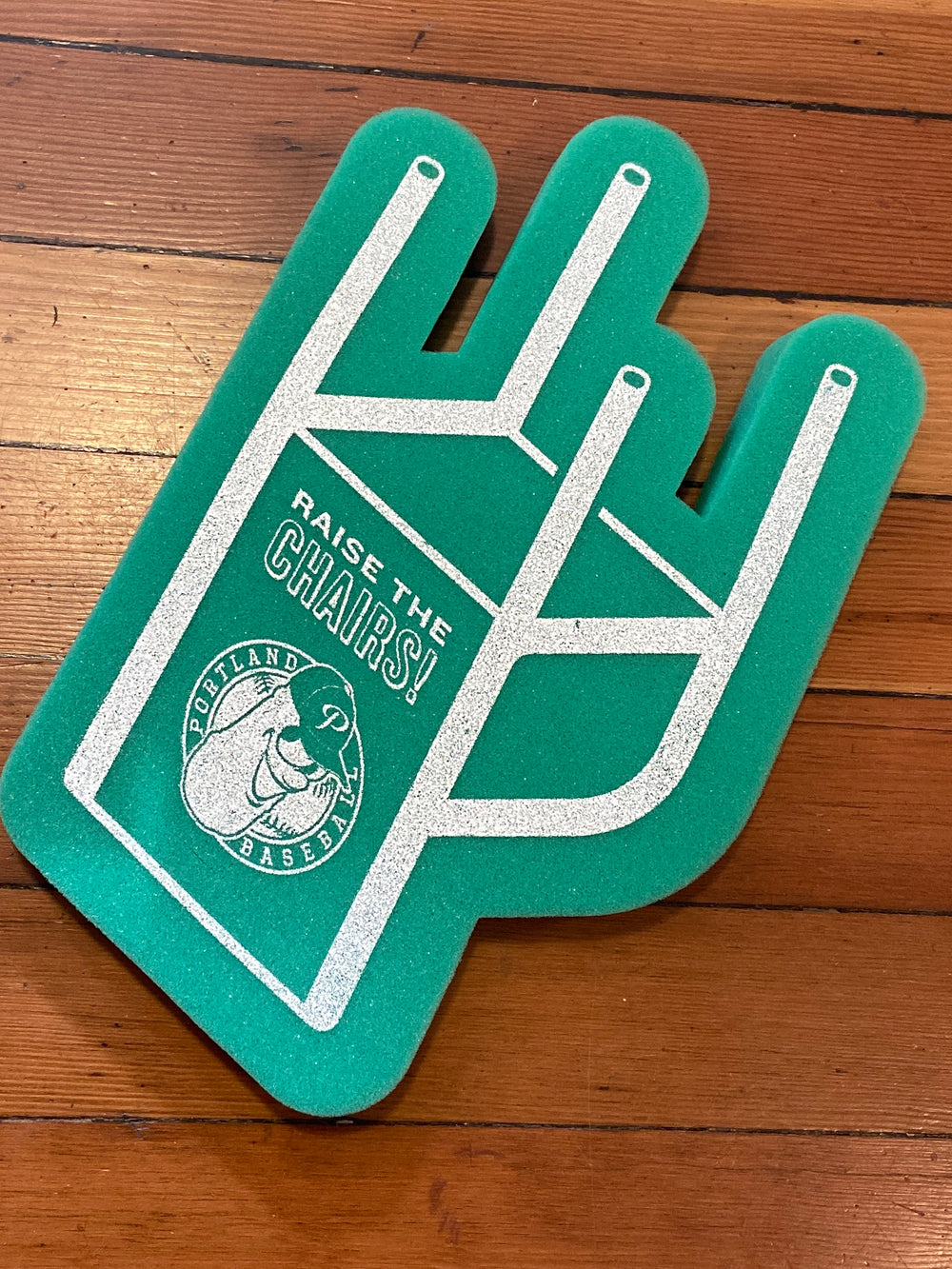 Foam "Raise the Chair" - Portland Pickles Baseball