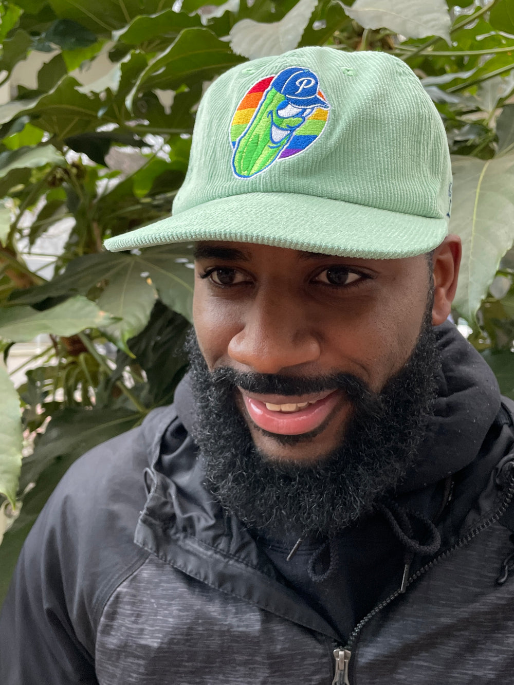 Official League Pickles Mint Pride Corduroy Hat - Portland Pickles Baseball