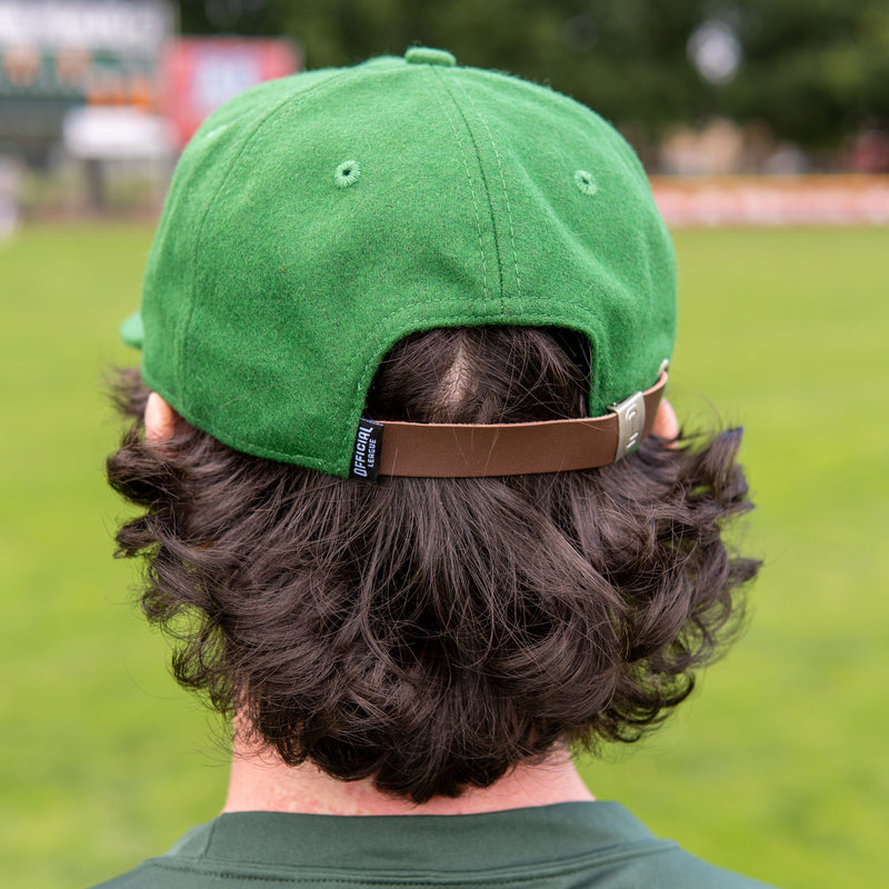 Official League Heritage Green Wool Hat - Portland Pickles Baseball