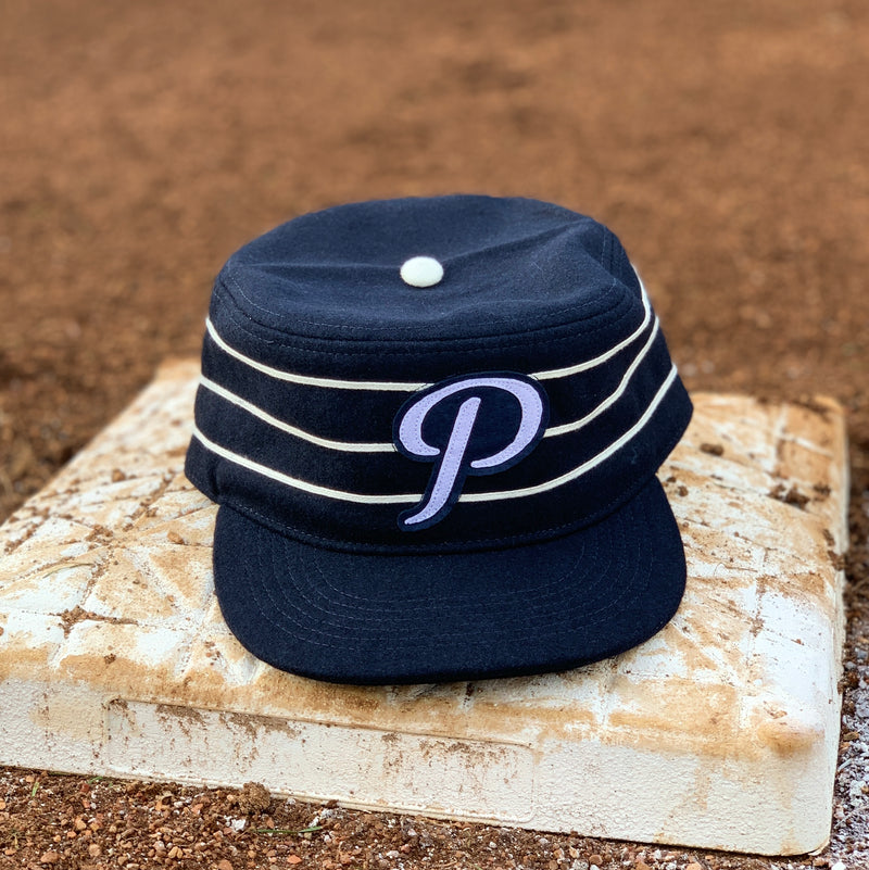 Official League Pill Box Navy Hat - Portland Pickles Baseball
