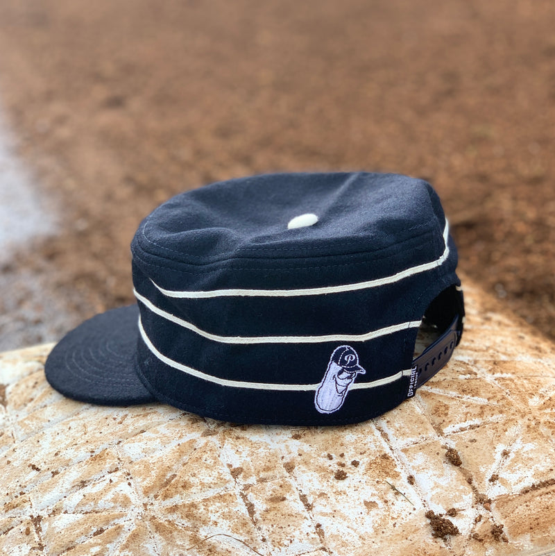 Official League Pill Box Navy Hat - Portland Pickles Baseball