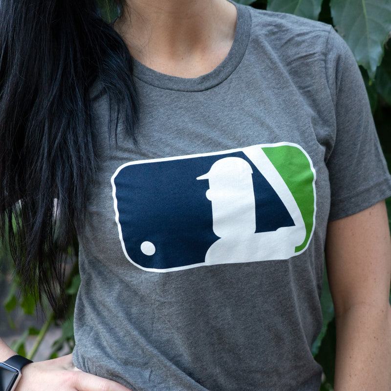 Major League Pickles Deep Heather Grey T-Shirt - Portland Pickles Baseball