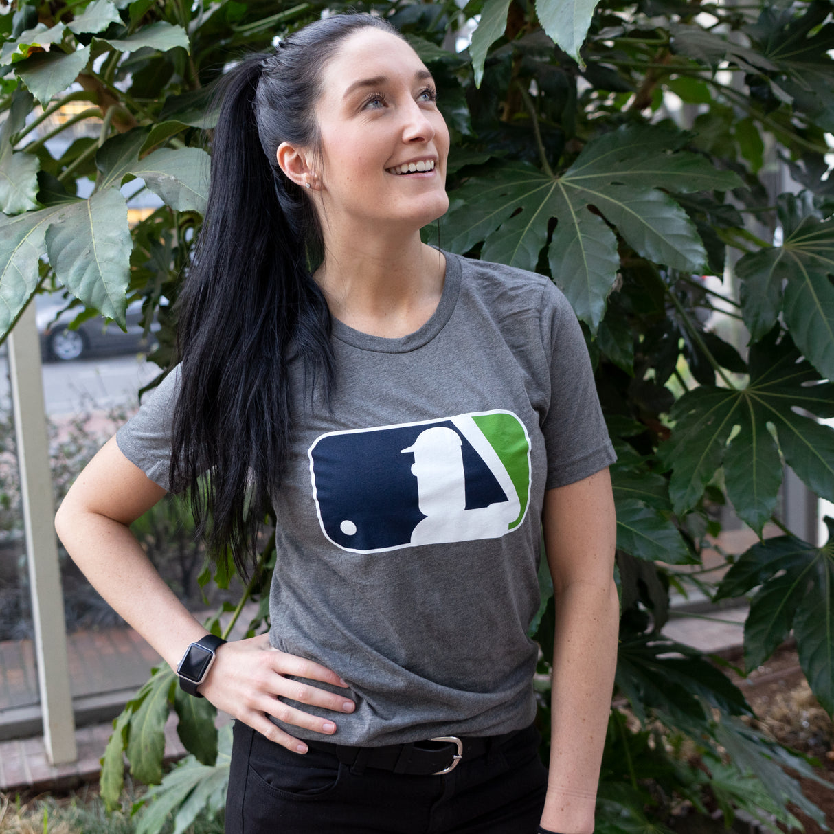 Major League Pickles Deep Heather Grey T-Shirt - Portland Pickles Baseball