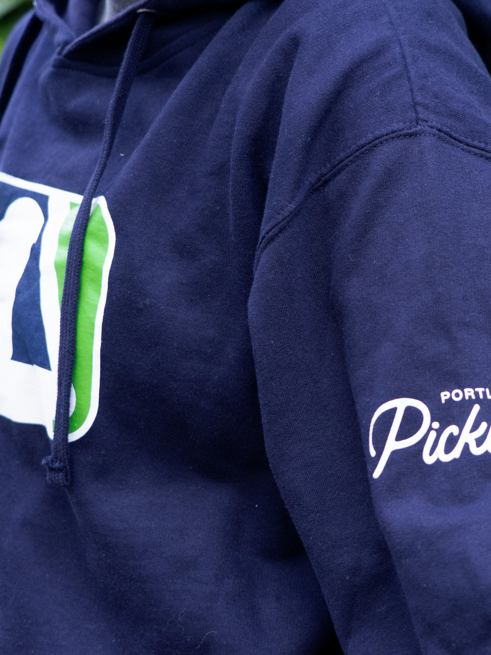 Major League Pickles Adult Navy Hoodie - Portland Pickles Baseball