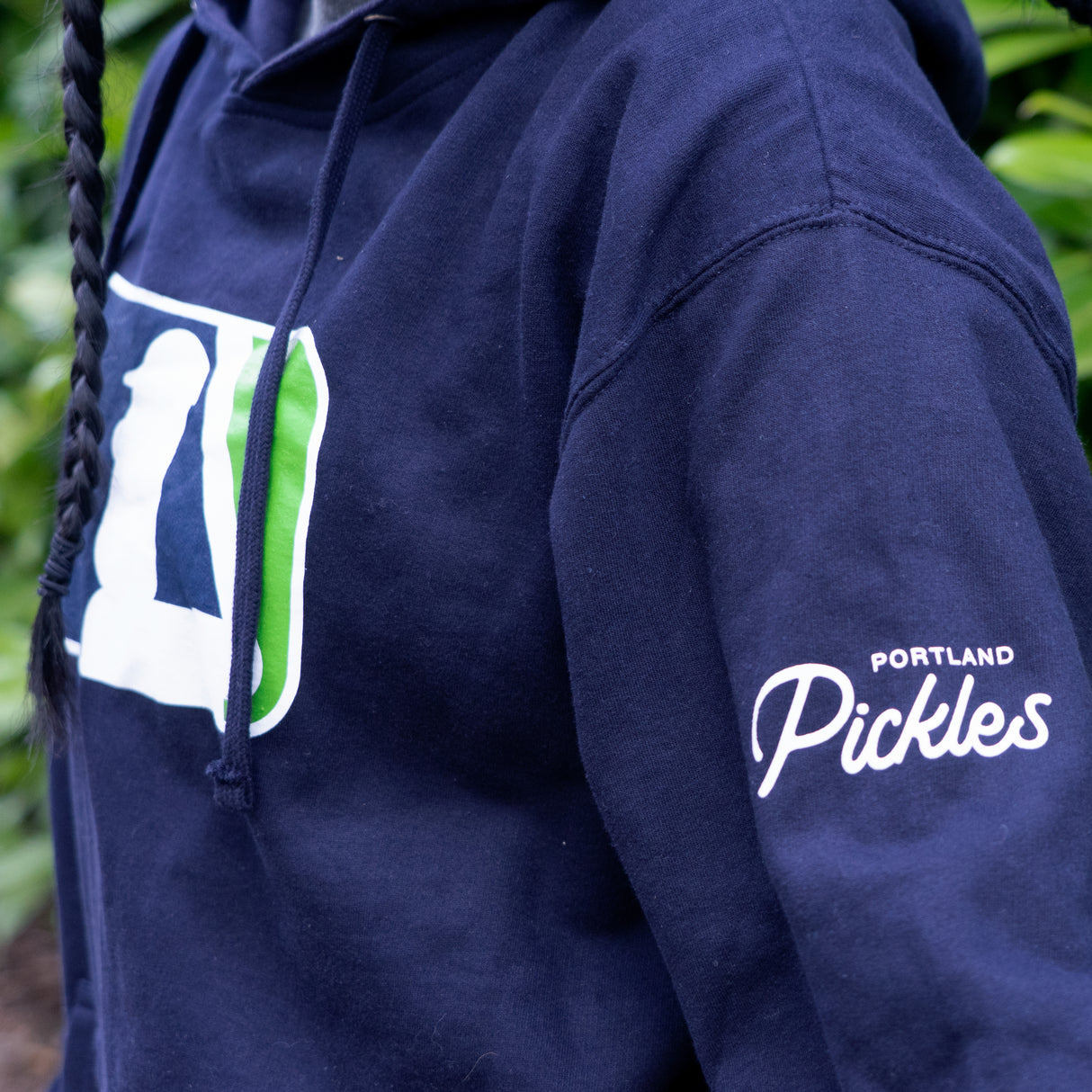 Major League Pickles Adult Navy Hoodie - Portland Pickles Baseball