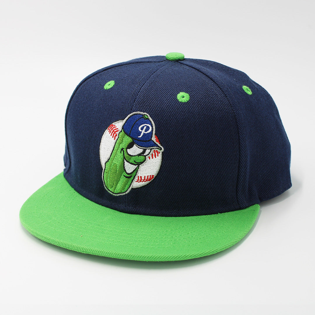 Official League Youth Navy Lime Dillon Snapback - Portland Pickles Baseball
