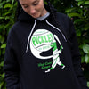 Vintage Dillon Black Pullover Hoodie - Portland Pickles Baseball