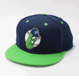 Official League Youth Navy Lime Dillon Snapback - Portland Pickles Baseball