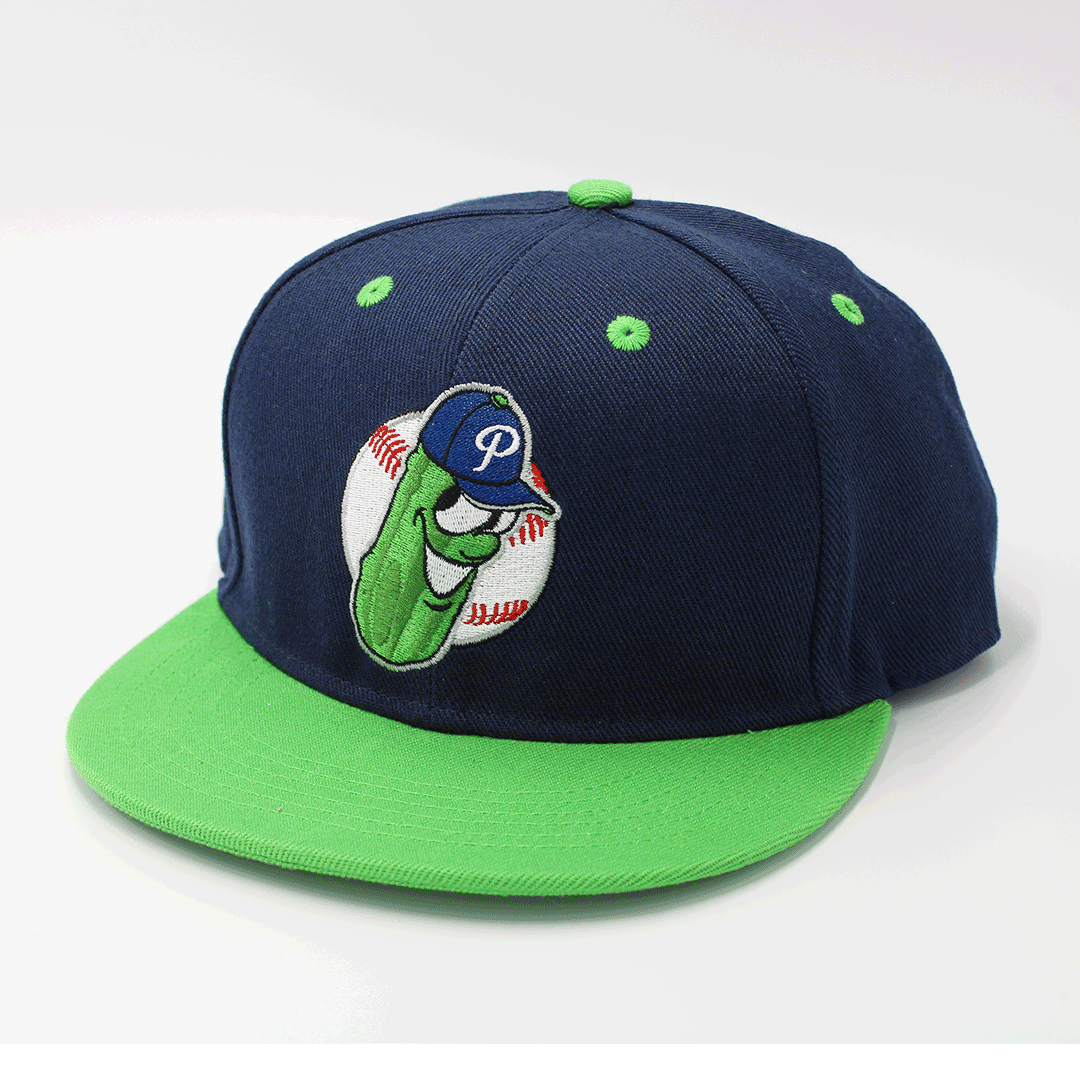 Official League Youth Navy Lime Dillon Snapback - Portland Pickles Baseball
