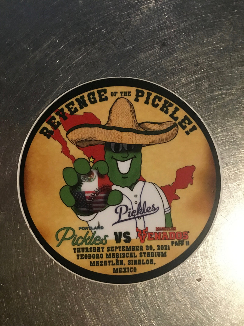 Revenge Sticker - Portland Pickles Baseball