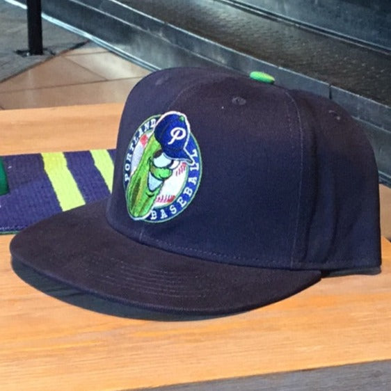 Official League Navy Youth Badge Snapback - Portland Pickles Baseball