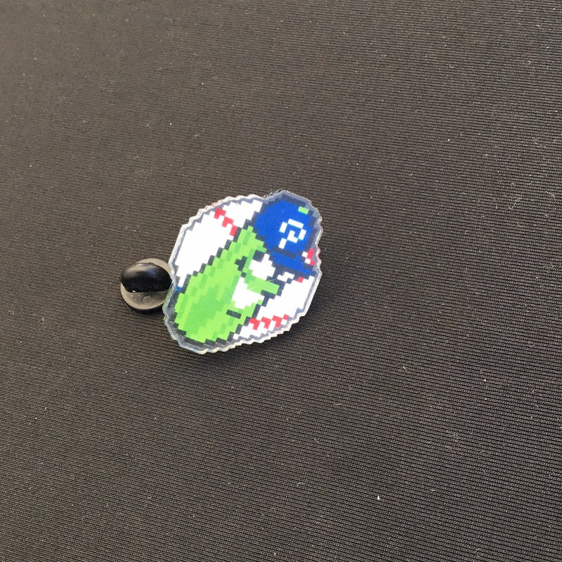 8-bit Pin - Portland Pickles Baseball