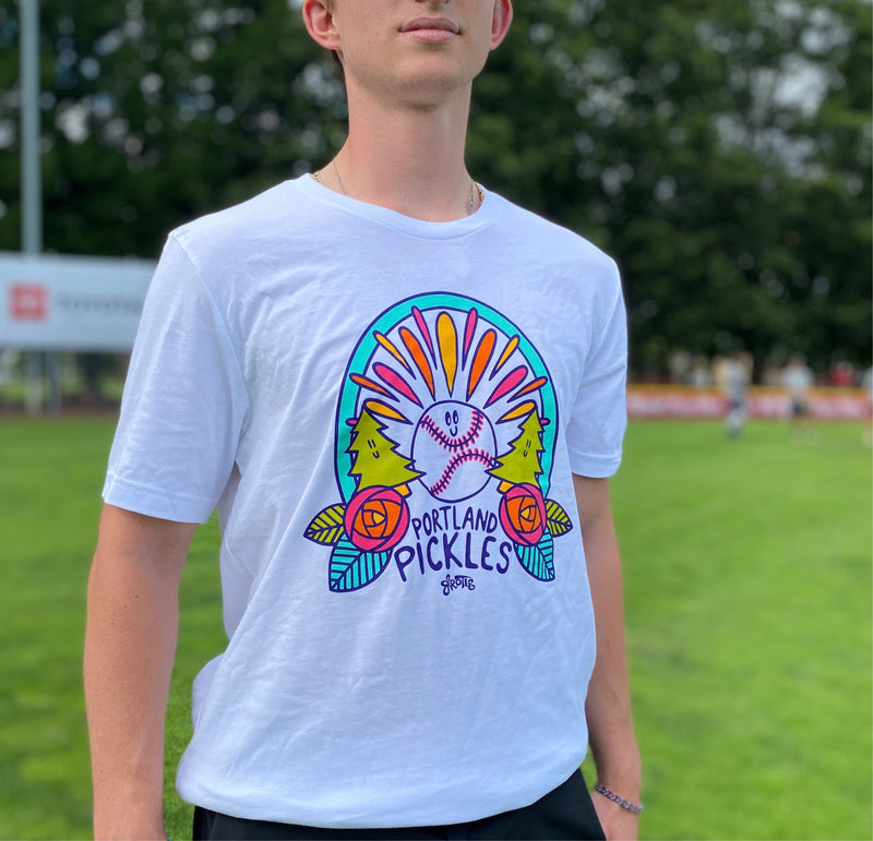 Artist Series 2022 Shirt - Mandy Grotie - Portland Pickles Baseball