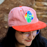 Official League Pickles Coral Pride Corduroy Hat - Portland Pickles Baseball